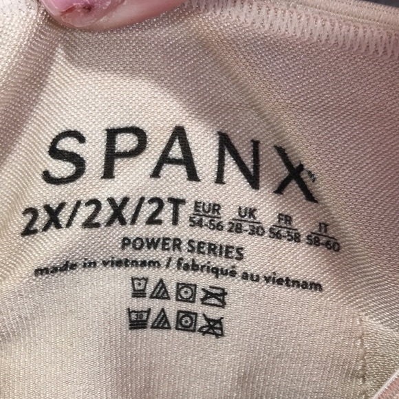 Spanx Invisible Mid Thigh Open Bust Body Suit Size 2X NWOT - Picture 2 of 8